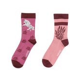 2 pairs of organic cotton socks with dinosaur design – sustainable, comfortable and skin-friendly